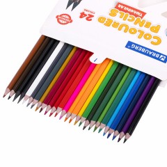 Карандаши цветные BRAUBERG PREMIUM 24 цвета + 2 чернографитных карандаша, трехгранные, грифель 3 мм, 181937 Карандаши цветные BRAUBERG PREMIUM 24 цвета + 2 чернографитных карандаша, трехгранные, грифель 3 мм, 181937 - фото 5