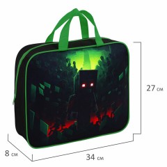 Папка на молнии с ручками BRAUBERG А4, 1 отделение, полиэстер, 80 мм, "Night warrior", 272183 Папка на молнии с ручками BRAUBERG А4, 1 отделение, полиэстер, 80 мм, "Night warrior", 272183 - фото 8