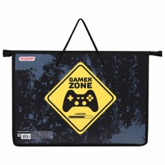 Папка на молнии с ручками ПИФАГОР А4, 1 отделение, пластик, ручки-шнурок, "Game Zone", 271470 Папка на молнии с ручками ПИФАГОР А4, 1 отделение, пластик, ручки-шнурок, "Game Zone", 271470 - фото 2