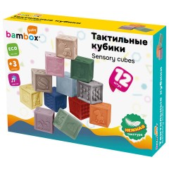 Тактильные кубики пастельные сенсорные ЭКО 12 штук, BAMBOX BABY (БАМБОКС БЭБИ), 665901 - фото 21