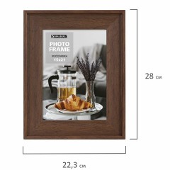 Рамка 15х21 см небьющаяся, багет 40 мм пластик, BRAUBERG "Walnut", цвет орех, 391264 Рамка 15х21 см небьющаяся, багет 40 мм пластик, BRAUBERG "Walnut", цвет орех, 391264 - фото 7