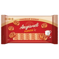 Вафли сдобные мягкие АКУЛЬЧЕВ "Мяфли" 620 г, 021-Т - фото 2