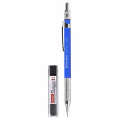 Карандаш механический 0,5 мм + грифели HB 24 штуки на блистере, BRAUBERG "METALLIC-X 05", металлические детали, 181965 - фото 2