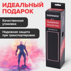 Коврик компьютерный для мыши и клавиатуры большой SONNEN "BLACK TITAN XL", 800x300x3 мм, черный, 513615 Коврик компьютерный для мыши и клавиатуры большой SONNEN "BLACK TITAN XL", 800x300x3 мм, черный, 513615 - фото 13