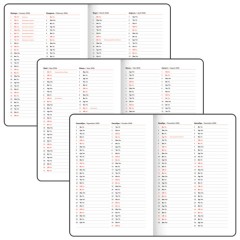 Еженедельник датированный 2026 БОЛЬШОЙ ФОРМАТ 210х297 мм, А4 BRAUBERG "Wood", под кожу, бордо, 117159 - фото 8