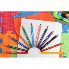 Карандаши цветные утолщенные BIC "Kids Evolution Triangle", 12 цветов, трехгранные, грифель 4 мм, 8297356, 82973511 Карандаши цветные утолщенные BIC "Kids Evolution Triangle", 12 цветов, трехгранные, грифель 4 мм, 8297356, 82973511 - фото 11