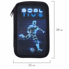 Пенал ПИФАГОР, 3 отделения, ламинированный картон, 19х11 см, "Goal", 271547 Пенал ПИФАГОР, 3 отделения, ламинированный картон, 19х11 см, "Goal", 271547 - фото 7
