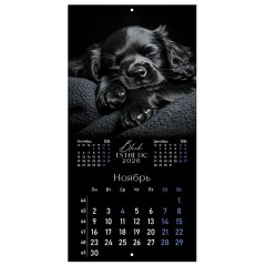 Календарь настенный перекидной 2026 г., BRAUBERG, 12 листов, 28,5х28,5 см, "Black esthetic", 116927 - фото 14