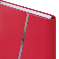 Ежедневник недатированный А5 145х213 мм BRAUBERG "Vogue", под кожу, магнитный клапан, 160 л., красный, 116225 - фото 4