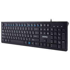 Клавиатура проводная SMARTBUY SLIM 206, USB, 104 клавиши, черная, SBK-206US-K - фото 2