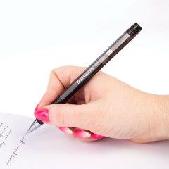 Ручка гелевая BRAUBERG "Gel Tone", ЧЕРНАЯ, корпус тонированный, игольчатый узел 0,5 мм, линия письма 0,35 мм, 141517 - фото 6