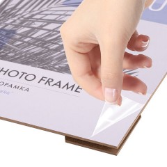 Рамка 21х30 см небьющаяся, багет 17,5 мм, пластик, BRAUBERG "Colorful", белая, 391241 - фото 4