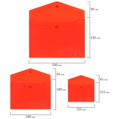 Папка-конверт с кнопкой КОМПЛЕКТ 15 шт., А4, А5, А6 по 5 шт., цвета ассорти, BRAUBERG, 0,18 мм, 272867 Папка-конверт с кнопкой КОМПЛЕКТ 15 шт., А4, А5, А6 по 5 шт., цвета ассорти, BRAUBERG, 0,18 мм, 272867 - фото 11