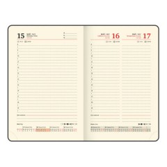 Ежедневник датированный 2026, МАЛЫЙ ФОРМАТ 100х150 мм, А6, BRAUBERG "Imperial", под кожу, бордо, 117254 - фото 13