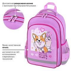 Рюкзак ПИФАГОР SCHOOL, 1 отделение, 3 кармана, "Fluffy akita", 38x28х14 см, 272084 Рюкзак ПИФАГОР SCHOOL, 1 отделение, 3 кармана, "Fluffy akita", 38x28х14 см, 272084 - фото 11