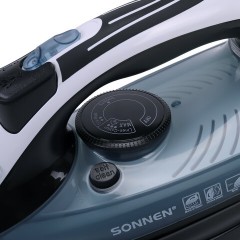 Утюг паровой SONNEN SI-2283, 2400 Вт, керамическое покрытие, антикапля, антинакипь, cиний, 456995 - фото 8