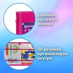 Папка на молнии BRAUBERG А4 с ручкой, с органайзером, 1 отделение, "Cute fox", 272217 Папка на молнии BRAUBERG А4 с ручкой, с органайзером, 1 отделение, "Cute fox", 272217 - фото 10