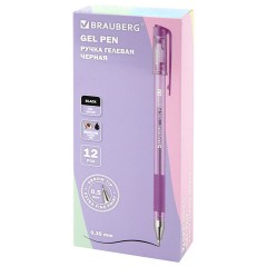 Ручка гелевая с грипом "PASTEL", BRAUBERG, ЧЕРНАЯ, стандартный узел 0,5 мм, линия письма 0,35 мм, 273254 - фото 12