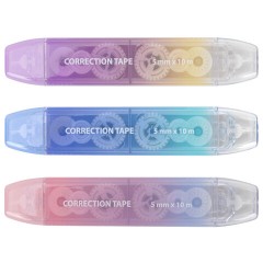 Корректирующая лента двусторонняя BRAUBERG "GRADE PASTEL", 5 мм x 10 м, корпус ассорти, блистер, 273025 - фото 3