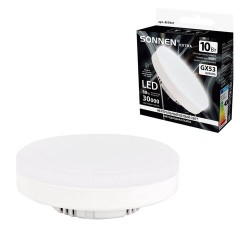 Лампа светодиодная SONNEN EXTRA, 10 (90) Вт, GX53, таблетка, нейтральный белый, 30000 ч, LED 10W-4000-GX53, 457931
