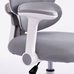 Кресло детское с подставкой для ног BRABIX KIDS "MG-220", сетка/ткань TW, серое, 533315 - фото 8