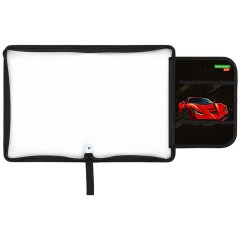 Папка для труда на молнии BRAUBERG KIDS А4, 1 отделение, прозрачная, органайзер, "Red car", 272209 - фото 5