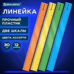 Линейка пластиковая 30 см, BRAUBERG, неоновая, ассорти, 210839 Линейка пластиковая 30 см, BRAUBERG, неоновая, ассорти, 210839 - фото 10
