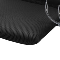 Кресло офисное МЕТТА "SU-B-10" хром, ткань-сетка, сиденье и спинка мягкие, черное - фото 12