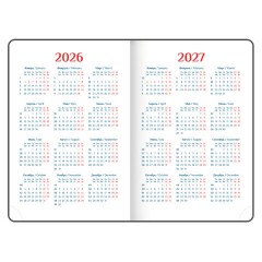 Ежедневник датированный 2026 А5 148х218 мм, GALANT "Ritter", под кожу, бордовый, 117493 - фото 6