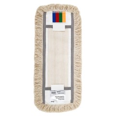 Насадка МОП плоская 50 см, VILEDA PROFESSIONAL "КонтрактПлюс Комби", уши (ТИП УВ) хлопок / полиэстер, бежевый, 167294 - фото 10