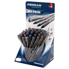 Ручка шариковая масляная PENSAN "My-Tech Colored", палитра классических цветов АССОРТИ, игольчатый узел 0,7 мм, линия 0,35 мм, дисплей, 2... Ручка шариковая масляная PENSAN "My-Tech Colored", палитра классических цветов АССОРТИ, игольчатый узел 0,7 мм, линия 0,35 мм, дисплей, 2240, 2240/S60-4 - фото 13