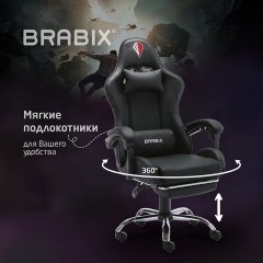 Кресло компьютерное BRABIX "Dexter GM-135", подножка, две подушки, экокожа, черное, 532800 Кресло компьютерное BRABIX "Dexter GM-135", подножка, две подушки, экокожа, черное, 532800 - фото 23