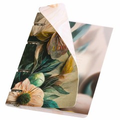 Тетрадь на кольцах А5 160х212 мм, 120 листов, картон, фольга, клетка, BRAUBERG, "Delicate flowers", 404737 - фото 4