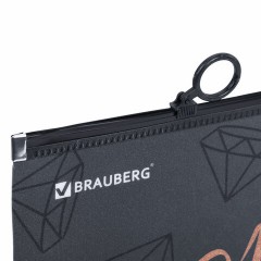 Папка для тетрадей BRAUBERG А4, 1 отделение, пластик, на zip-lock-молнии, "Diamonds", 272104 Папка для тетрадей BRAUBERG А4, 1 отделение, пластик, на zip-lock-молнии, "Diamonds", 272104 - фото 4