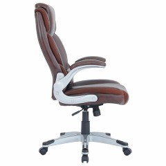 Кресло BRABIX PREMIUM "Phantom EX-553", рециклированная кожа, регулируемый подголовник, коричневое, 532941 - фото 3