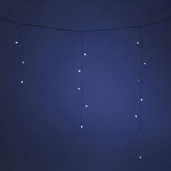 Электрогирлянда-бахрома уличная 25х0,7 м, 400 LED, холодный белый, 220 V, контроллер, ЗОЛОТАЯ СКАЗКА, 592552 - фото 7