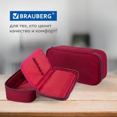 Пенал-косметичка BRAUBERG, 1 отделение, органайзер, полиэстер, 22x11,5x6 см, винный, 270845 Пенал-косметичка BRAUBERG, 1 отделение, органайзер, полиэстер, 22x11,5x6 см, винный, 270845 - фото 14