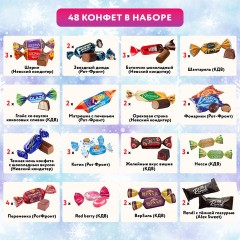 Подарок новогодний "ПОСИДЕЛКИ НА НОВЫЙ ГОД", НАБОР конфет 700 г, картонная коробка, МОСУПАК, 13074/МГ26003 - фото 4