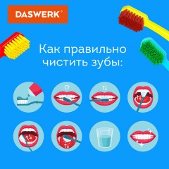 Зубные щетки, набор 10 штук, для взрослых и детей, СРЕДНЕ-МЯГКИЕ (MEDIUM SOFT), DASWERK, 608215 Зубные щетки, набор 10 штук, для взрослых и детей, СРЕДНЕ-МЯГКИЕ (MEDIUM SOFT), DASWERK, 608215 - фото 4