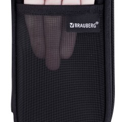 Пенал-органайзер BRAUBERG, 1 отделение, откидная планка, полиэстер, 22х10х6 см, "Total black", 273577 Пенал-органайзер BRAUBERG, 1 отделение, откидная планка, полиэстер, 22х10х6 см, "Total black", 273577 - фото 2