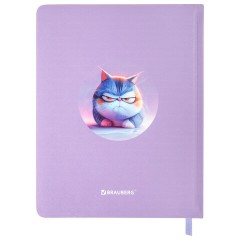 Дневник 1-11 класс 48 л., обложка кожзам (твердая с поролон), 3D-элемент, BRAUBERG, "Суровый кот", 107221 - фото 19