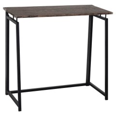 Стол на металлокаркасе BRABIX "LOFT CD-001", 800х440х740 мм, складной, цвет морёный дуб, 641209 - фото 2