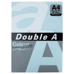 Бумага цветная DOUBLE A, А4, 80 г/м2, 100 л. (5 цветов x 20 листов), микс пастель Бумага цветная DOUBLE A, А4, 80 г/м2, 100 л. (5 цветов x 20 листов), микс пастель - фото 2
