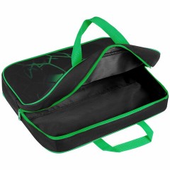 Папка на молнии с ручками BRAUBERG KIDS А4, 1 отделение, полиэстер, 80 мм, "Green ball", 272123 - фото 6