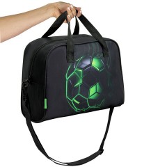 Сумка для занятий BRAUBERG KIDS с ручками, плечевой ремень, 35x25x15 см, "Зеленый мяч", 272377 - фото 4