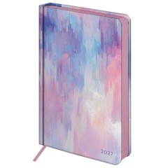 Ежедневник датированный 2027, А5, 138x213 мм, BRAUBERG "Vista", под кожу, твердый, "Pastel", 117992 - фото 2