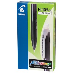 Карандаш механический PILOT Н-105 "Rex Grip", корпус черный, резиновый грип, ластик, 0,5 мм, H-105 B - фото 5