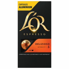 Кофе в алюминиевых капсулах L'OR "Espresso Delizioso" для кофемашин Nespresso, 10 порций, ФРАНЦИЯ, 4028608 Кофе в алюминиевых капсулах L'OR "Espresso Delizioso" для кофемашин Nespresso, 10 порций, ФРАНЦИЯ, 4028608 - фото 6