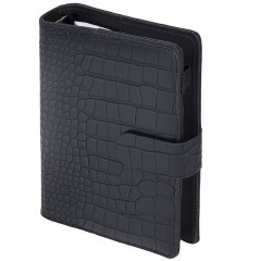 Ежедневник-органайзер недатированный B6 150x190 мм BRAUBERG "Comodo", под кожу, 160 л., черный, 116205