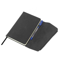 Ежедневник датированный 2026, А5, 145х213 мм, BRAUBERG "Jacket", под кожу, клапан, держатель, серый, 117403 - фото 4